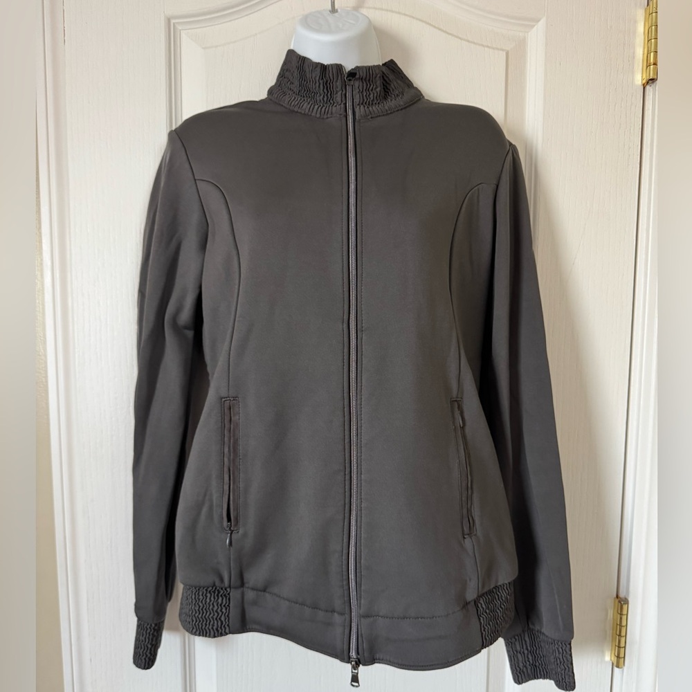 Animo Italy Women’s Softshell Equestrian Riding Jacket Gray Full Zip